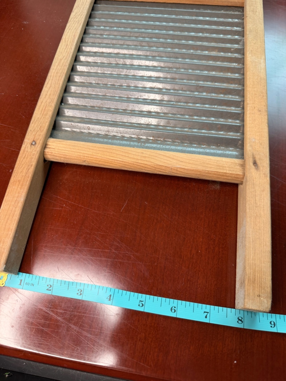 National Washboard Co Midget No. 442 Wood & Metal Small Vintage Washboard - Picture 4 of 4